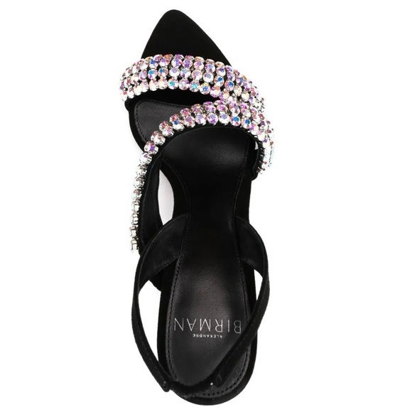 Alexandre Birman Rhinestone Slingback Strappy Heeled Sandals Size: 37 💎💧💦🦋 - Picture 11 of 11